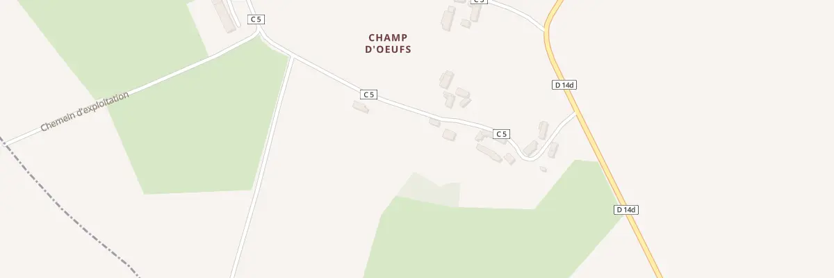 Plan du 14 Champ d’Oeufs à Martizay