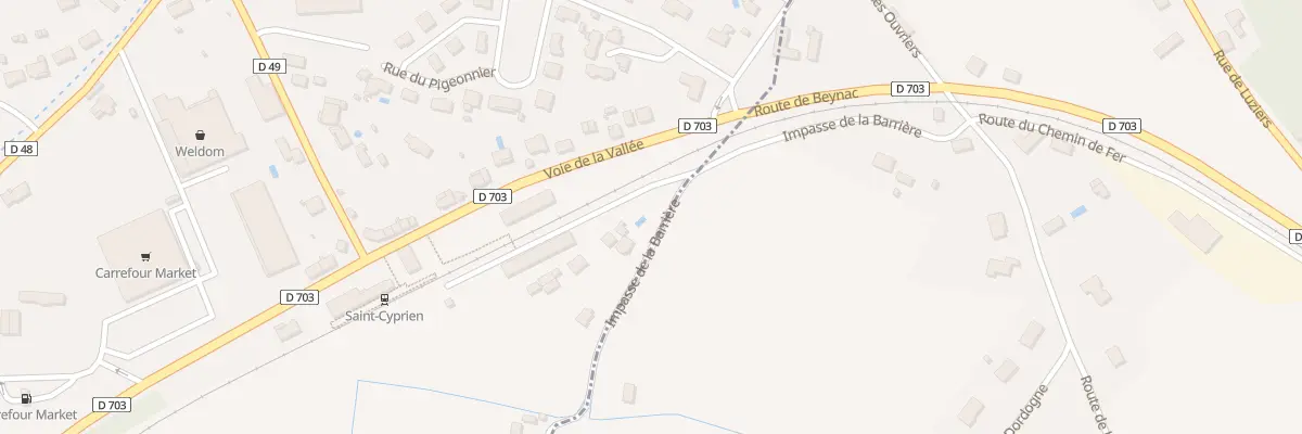 Plan du 288 Imp de la Barrière à Saint-Cyprien