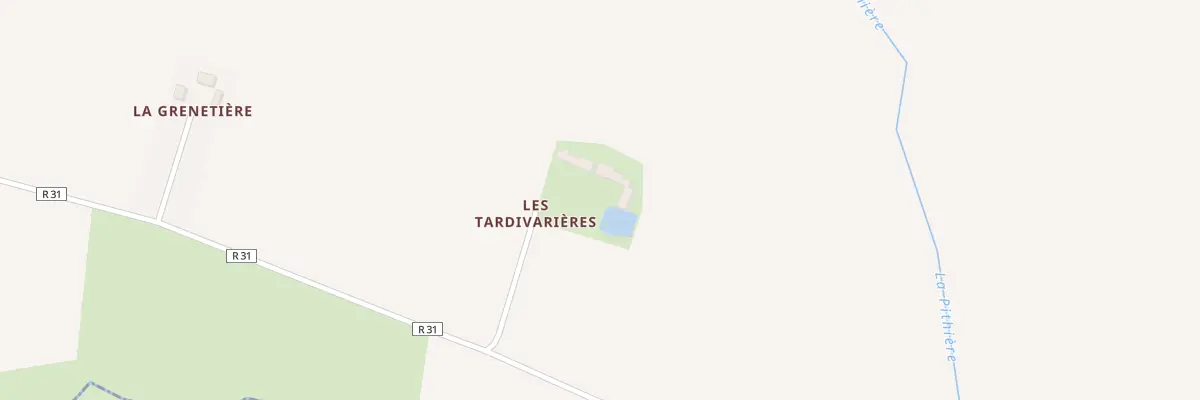Plan du 175 Les Tardivieres à Luigny