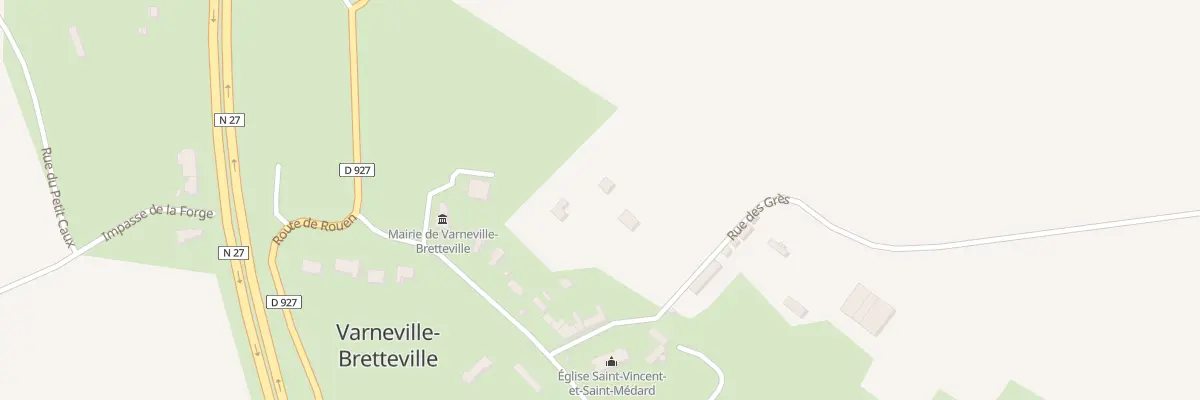 Plan du 5124 Le Bourg à Varneville-Bretteville