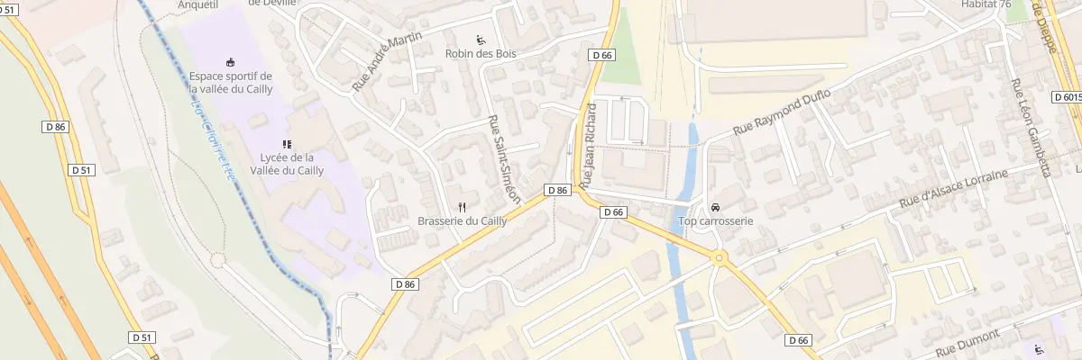 Plan du 2 Rue du Petit Aulnay à Déville-lès-Rouen