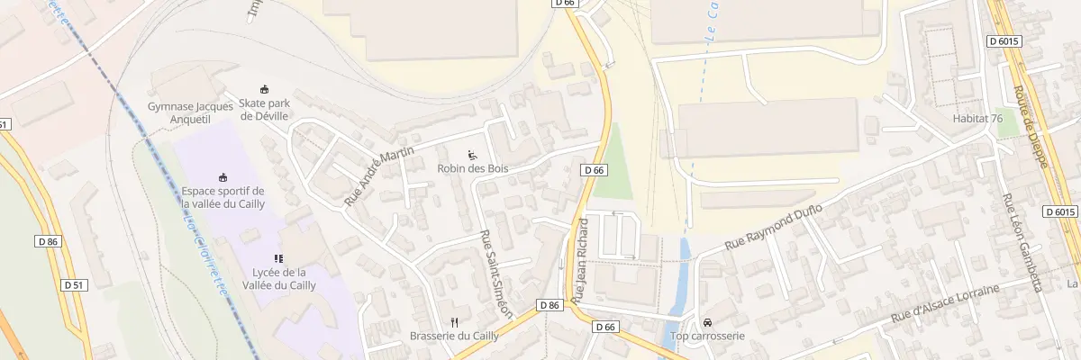 Plan du 7 Rue Saint Siméon à Déville-lès-Rouen