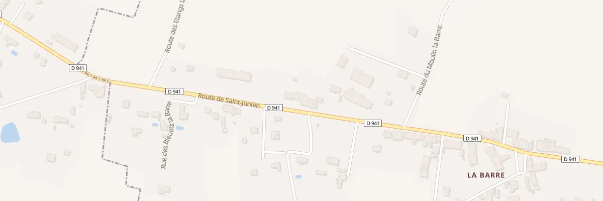 Plan du 152 Rte de Saint Junien La Barre à Veyrac