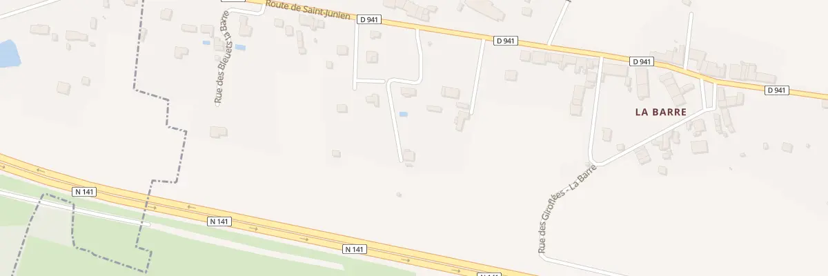 Plan du 2 Imp des Gentianes La Barre à Veyrac