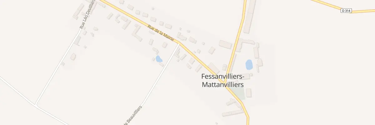 Plan du 9 Rue de la Mairie à Fessanvilliers-Mattanvilliers