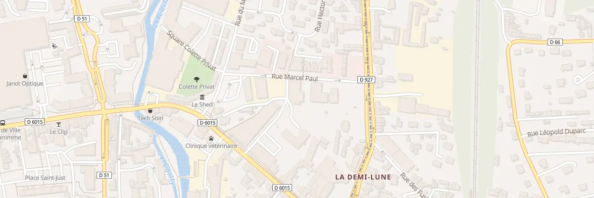 Plan du 3 Rue Marcel Paul à Maromme