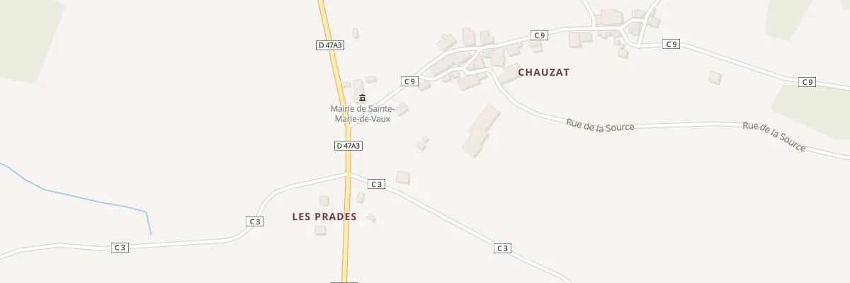 Plan du 5024G Chauzat à Sainte-Marie-de-Vaux