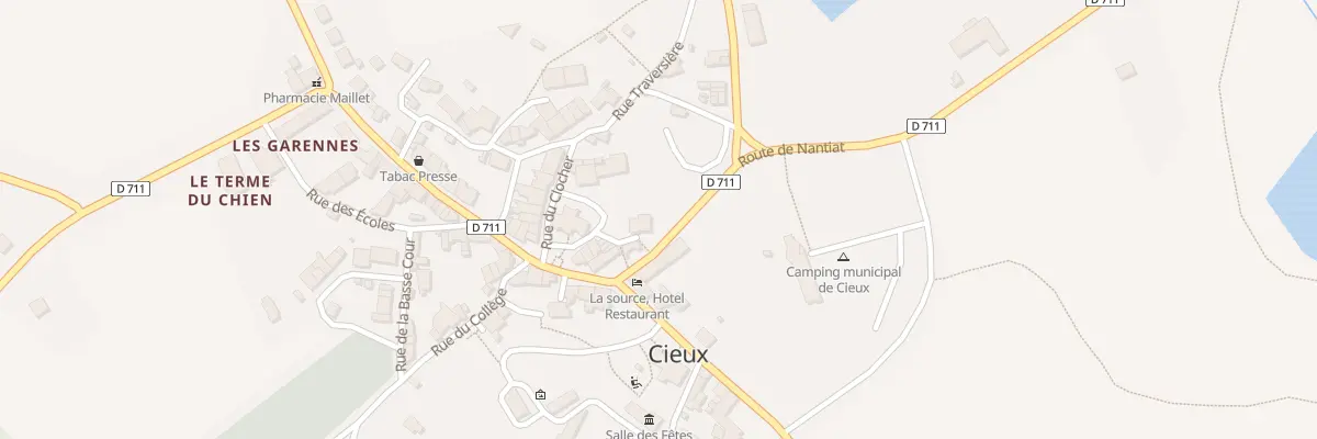 Plan du 5487 Rte de Nantiat à Cieux