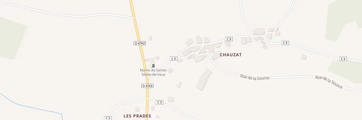 Plan du 2 Rue de la Source à Sainte-Marie-de-Vaux