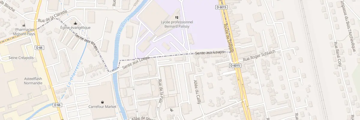 Plan du 23 Sen aux Loups à Déville-lès-Rouen