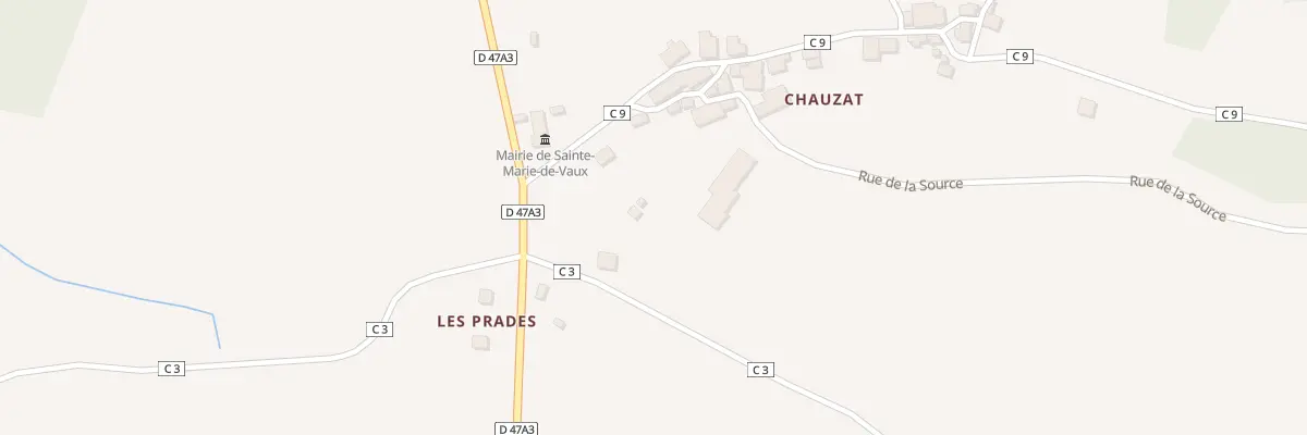 Plan du 5024H Chauzat à Sainte-Marie-de-Vaux