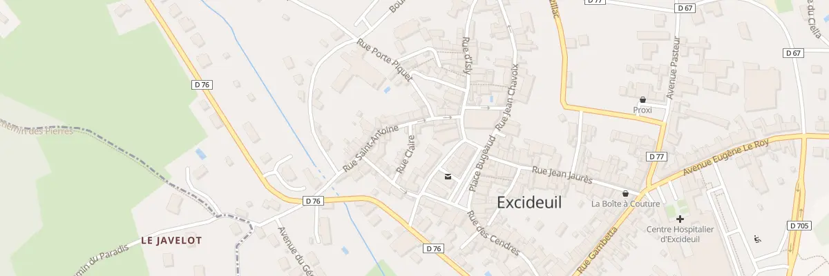 Plan du 1 Rue Claire à Excideuil