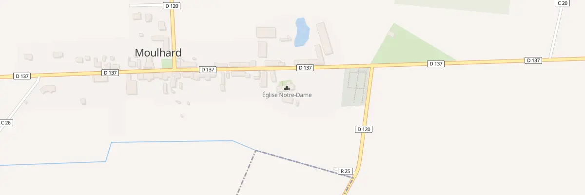 Plan du 1 Rue de la Mairie à Moulhard