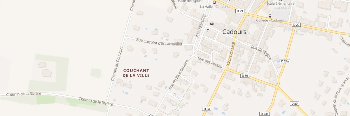 Plan du 9003 Rue Carrelot d’Encarmaillet à Cadours
