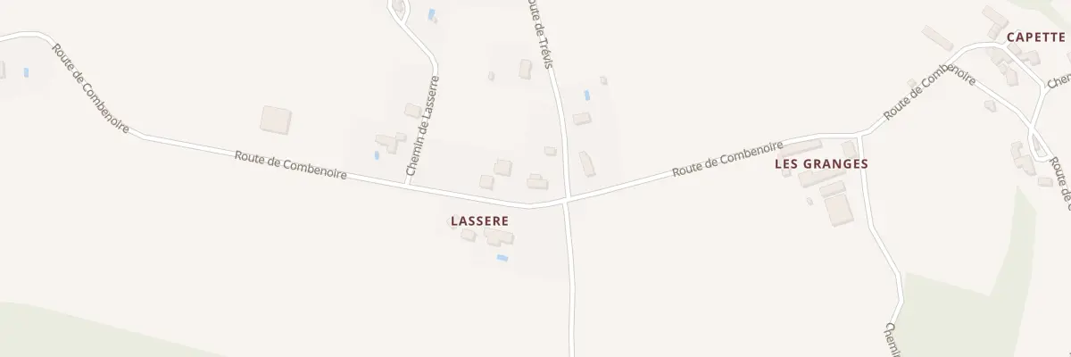 Plan du 582A Lasserre à Berbiguières