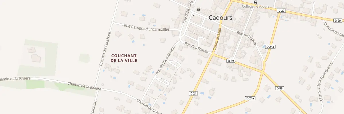 Plan du 9 Rue du Bicentenaire à Cadours