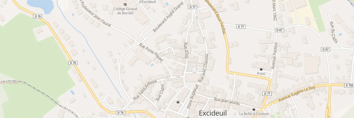 Plan du 6 Rue du Repos à Excideuil