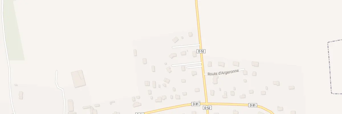 Plan du 14 Rte d’Argeronne à Vraiville