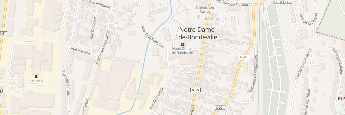 Plan du 15 Rue de la Fontaine à Notre-Dame-de-Bondeville