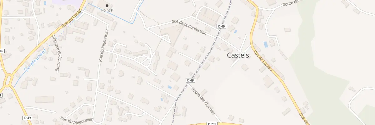Plan du 687 Le Priolat à Saint-Cyprien