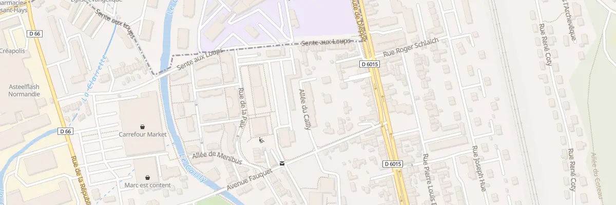 Plan du 6 All du Cailly à Déville-lès-Rouen
