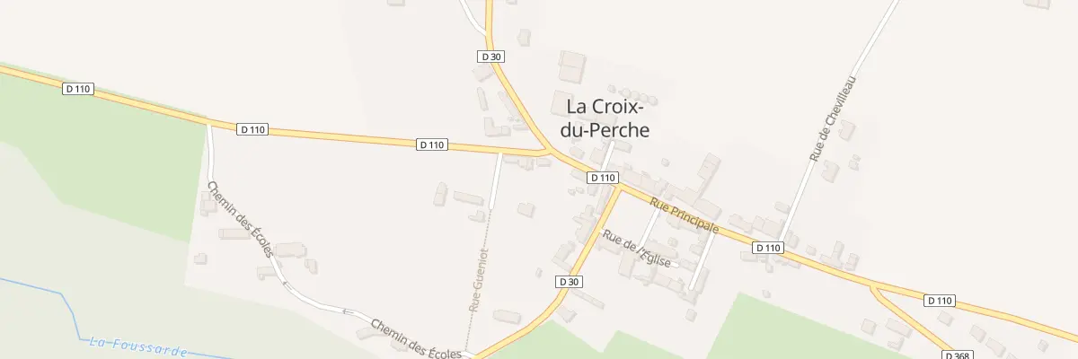 Plan du 20 Rue Principale à La Croix-du-Perche