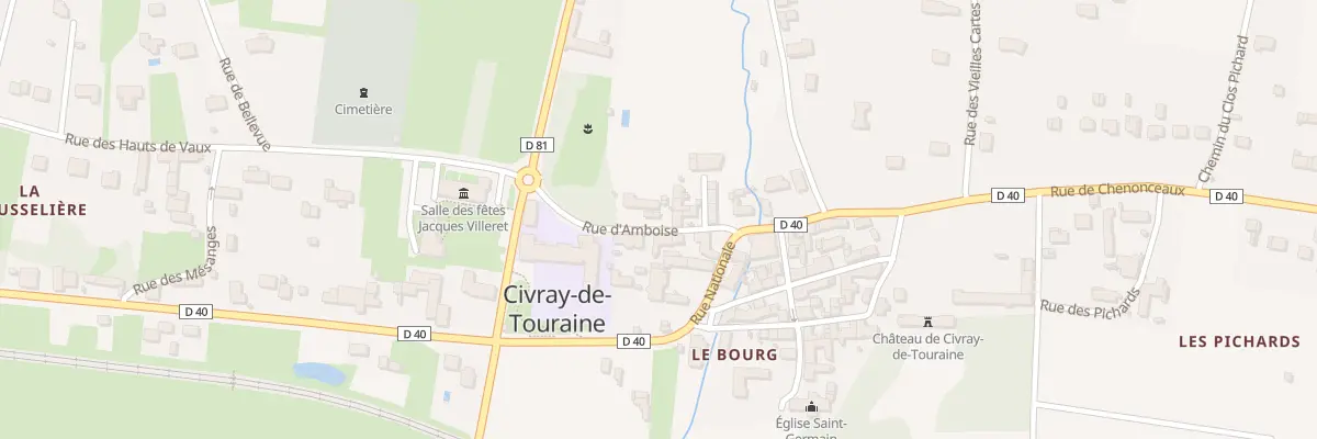 Plan du 64 Rue d’Amboise à Civray-de-Touraine