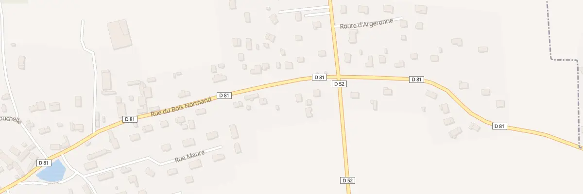 Plan du 21 Rue du Bois Normand à Vraiville
