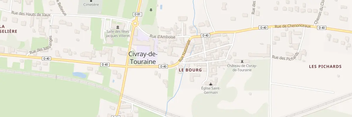 Plan du 10 Rue Nationale à Civray-de-Touraine