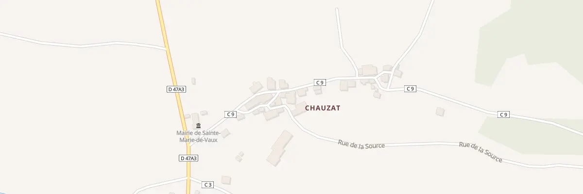 Plan du 5029 Chauzat à Sainte-Marie-de-Vaux