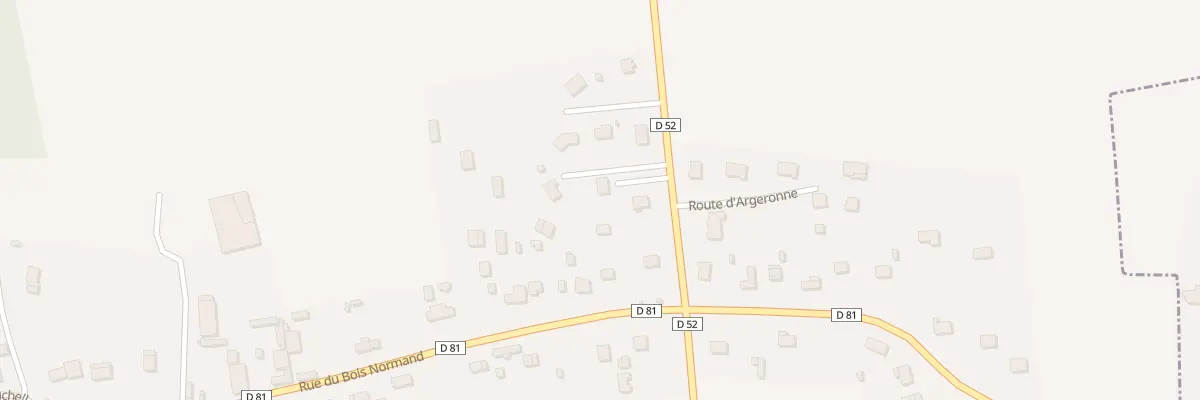Plan du 6 Rte d’Argeronne à Vraiville