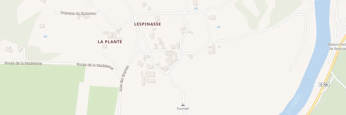 Plan du 18 Lespinasse à Tursac