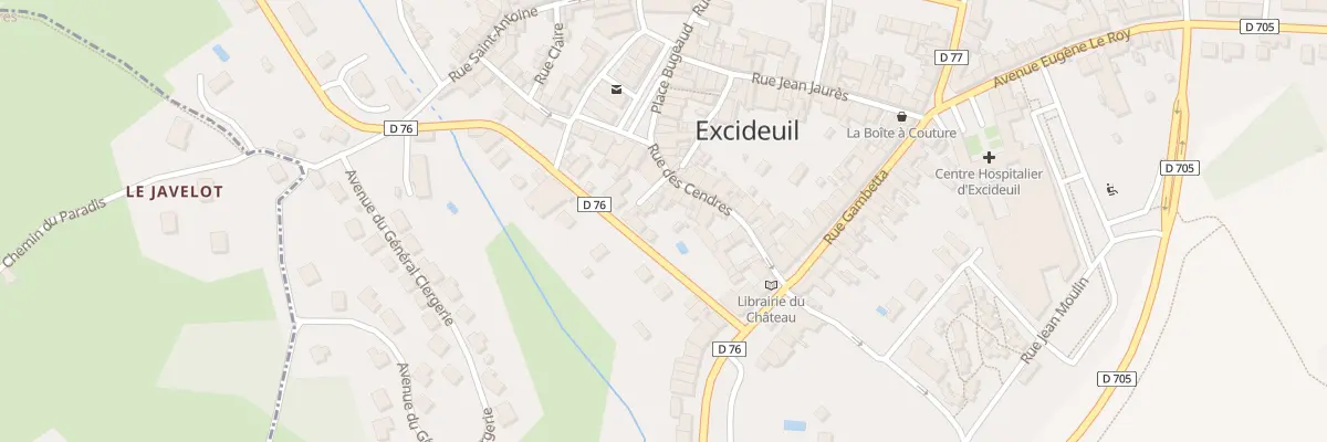 Plan du 13 Rue des Cendres à Excideuil