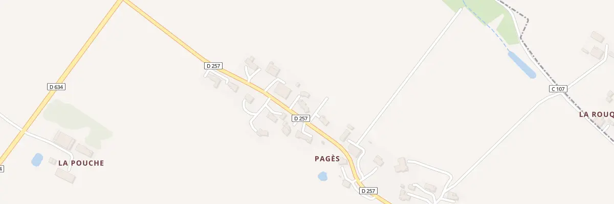 Plan du 1008 Rte de Pages à Auradé