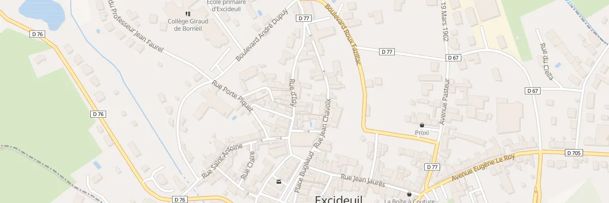 Plan du 10 Rue d’Isly à Excideuil