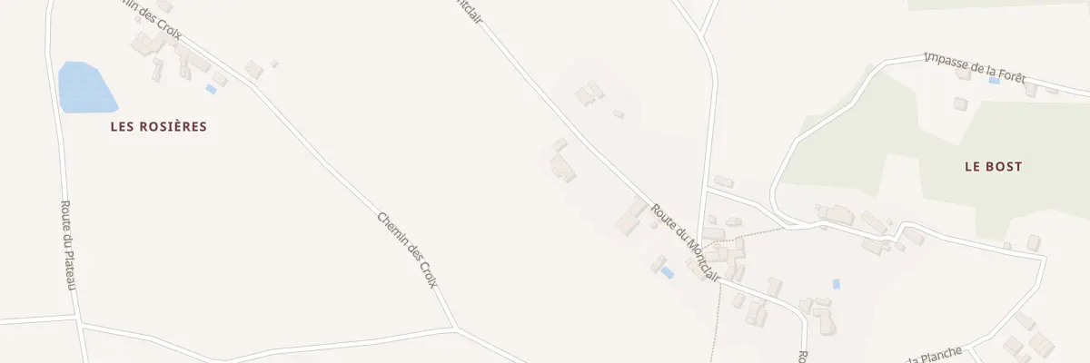 Plan du 9000 Les Rosieres à Clermont-d’Excideuil