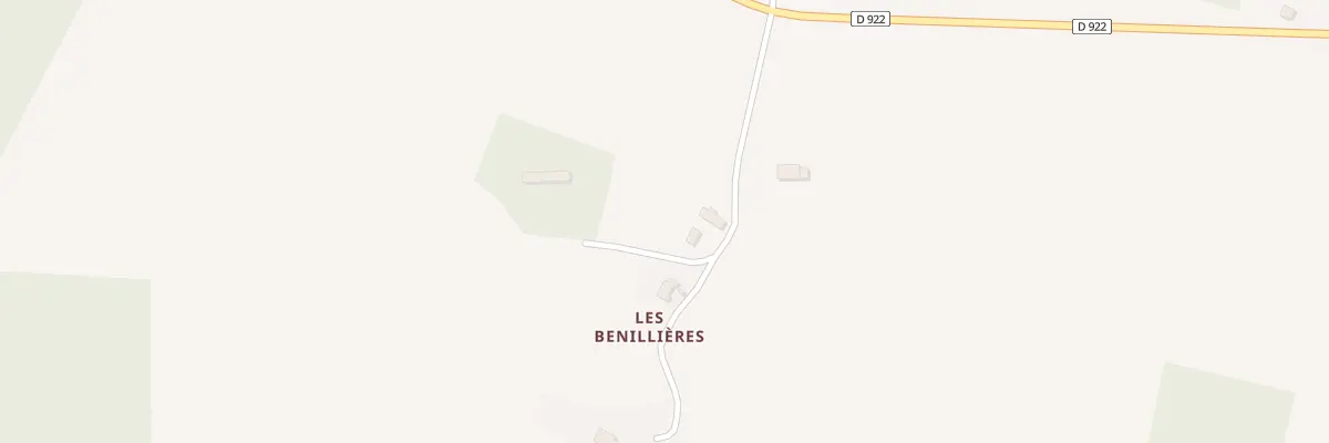 Plan du 1 Les Benillieres à Chassant