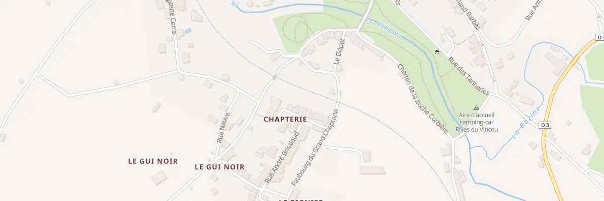Plan du 16 Rue Traversière à Bellac