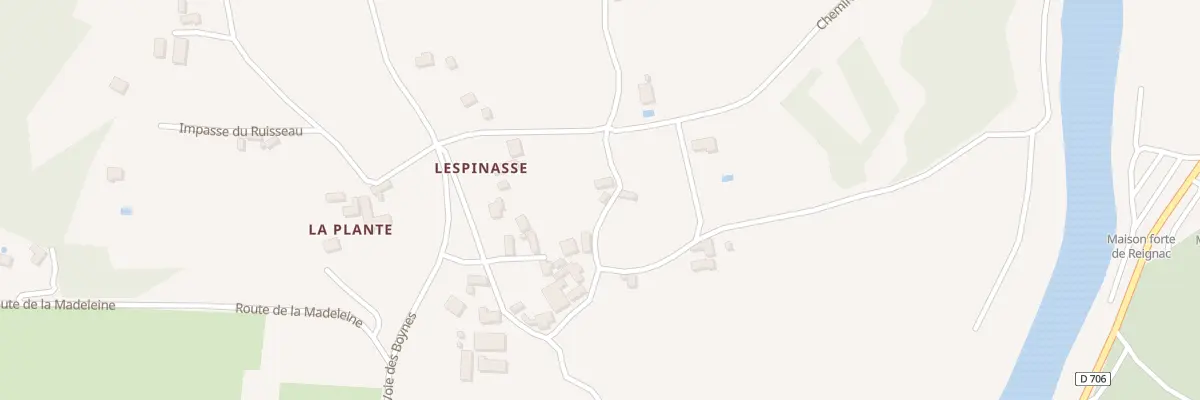 Plan du 339 Che de la Cale de Lespinasse à Tursac