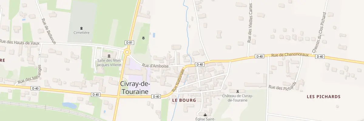 Plan du 2 Rue d’Amboise à Civray-de-Touraine