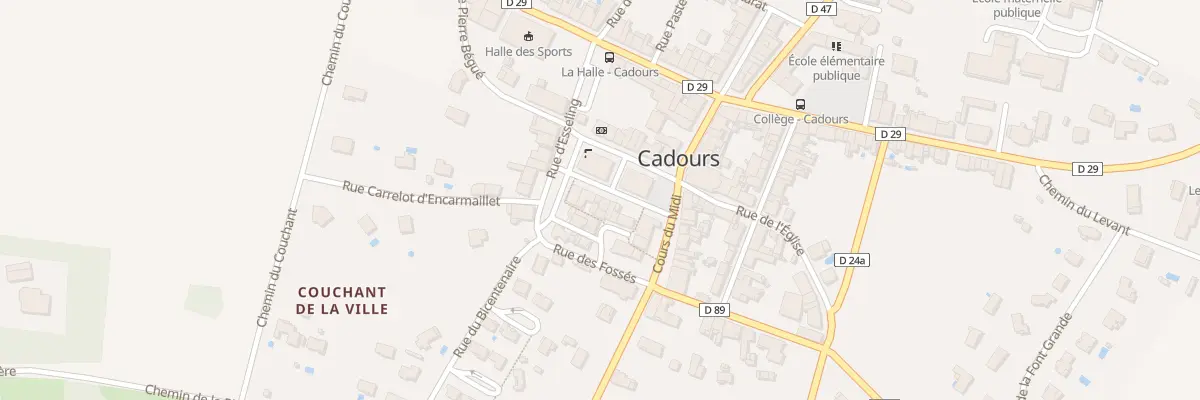 Plan du 4 Rue Rempart à Cadours
