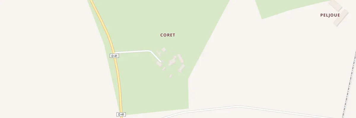 Plan du 1 Coret à Verneuil-sur-Indre