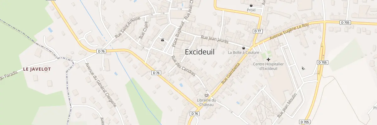 Plan du 18 Rue des Cendres à Excideuil