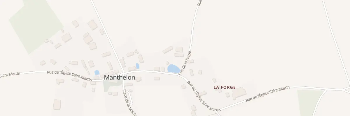 Plan du 13 Le Village - Manthelon à Mesnils-sur-Iton