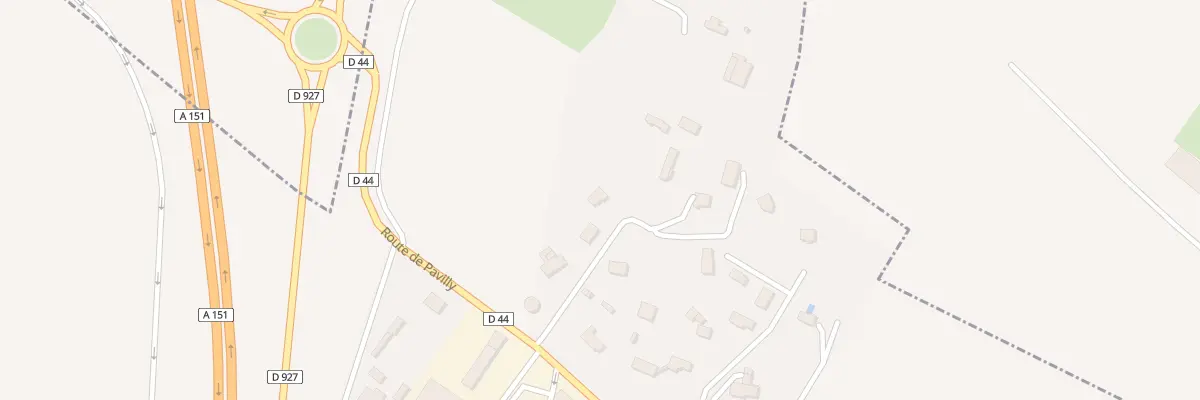Plan de La Saussaye à Eslettes