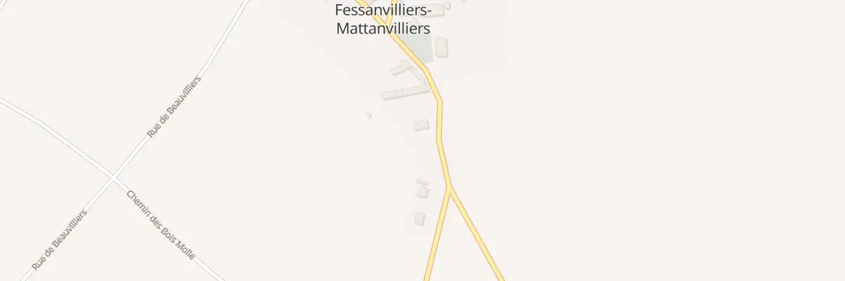 Plan du 1 Rue de la Mairie à Fessanvilliers-Mattanvilliers