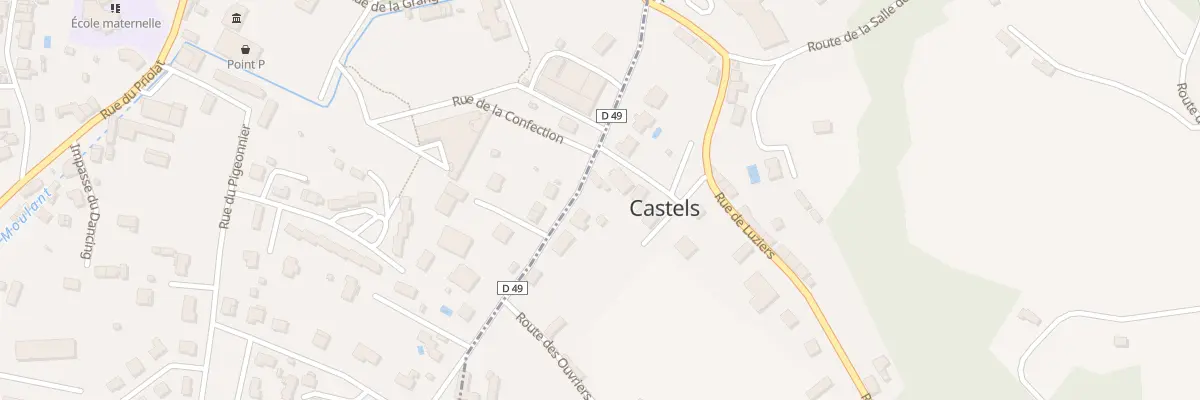 Plan du 12 Rue Sainte Sabine à Castels et Bézenac