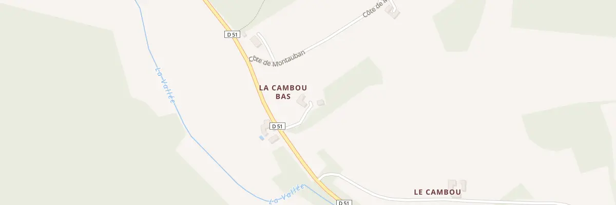 Plan du 53 Le Cambou à Carves