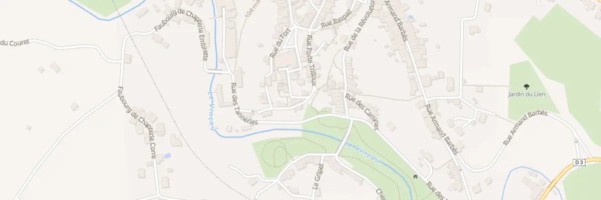 Plan du 18 Rue Porte Trilloux à Bellac