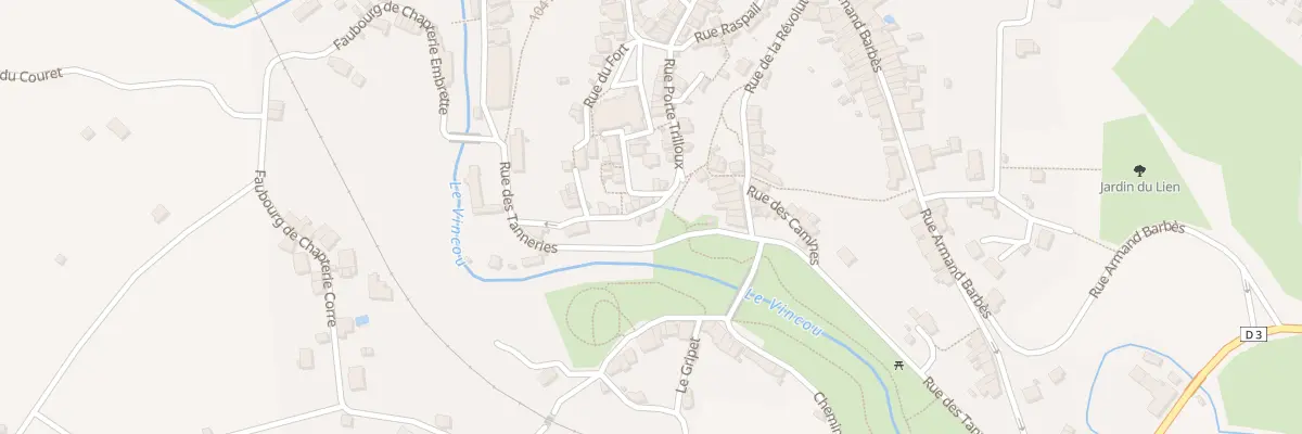 Plan du 7 Rue Porte Trilloux à Bellac
